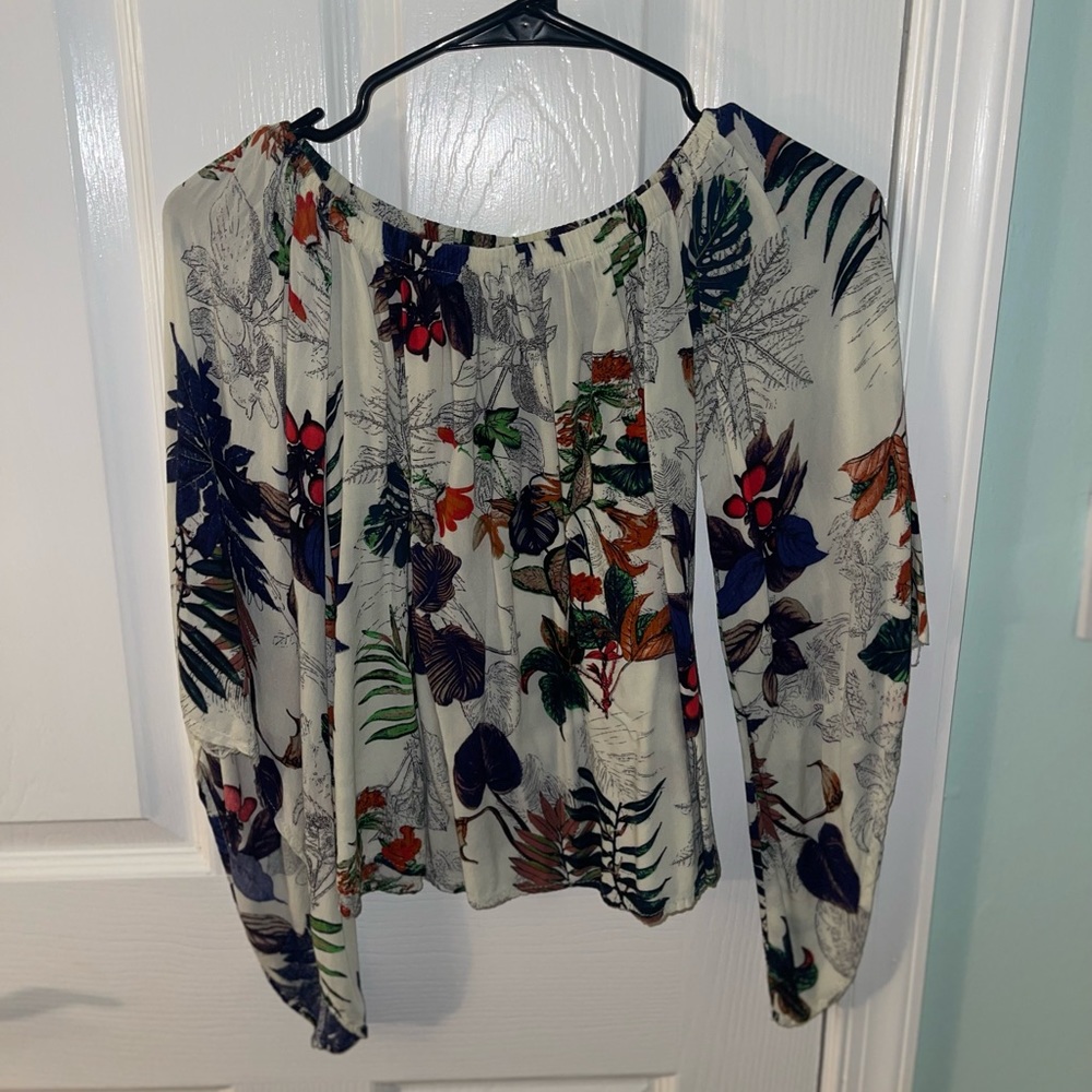 Off-The-Shoulder Floral Top